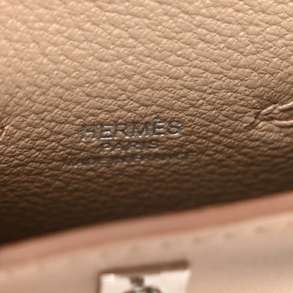 Hermes Tadelakt Mini Kelly Twilly Bag Charm Argile 3 of 5