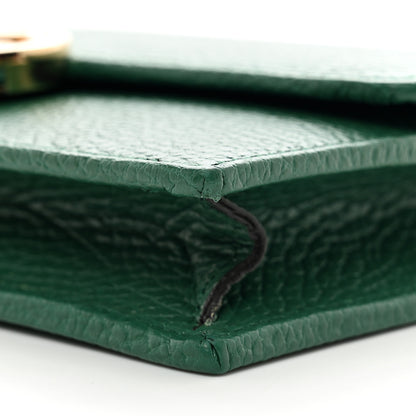 Gucci Dollar Calfskin Interlocking G Chain Wallet Emerald 9 of 9