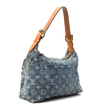 Louis Vuitton Monogram Denim Baggy PM Blue 2 of 8