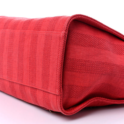 Chanel Mixed Fibers Striped Medium Deauville Tote Red 8 of 8