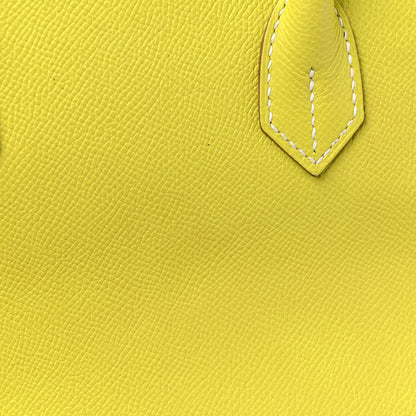 Hermes Epsom Candy Birkin 30 Lime Gris Perle 14 of 15