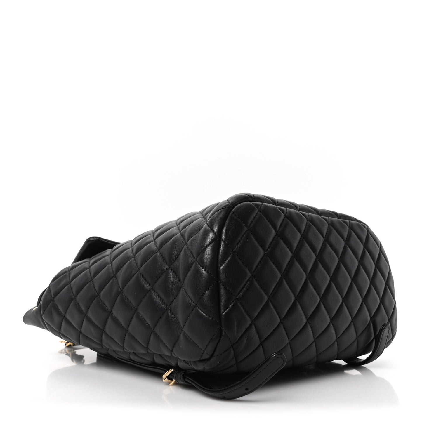 Lambskin Quilted Large Urban Spirit Backpack Black