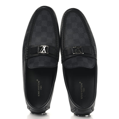 Louis Vuitton Damier Graphite Calfskin Mens Major Loafers 10 2 of 10