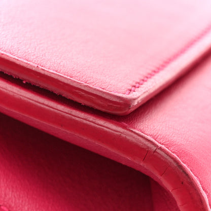 Saint Laurent Calfskin Classic Y Ligne Clutch Fuchsia 12 of 12