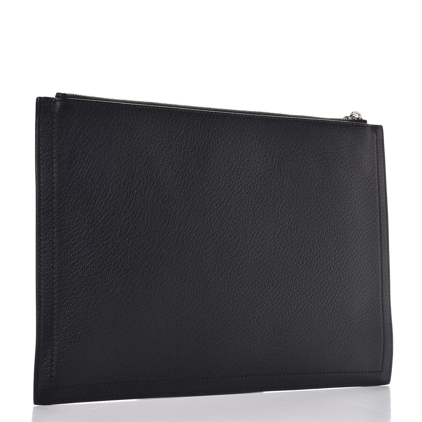 Sugar Goatskin Medium Antigona Pouch Black