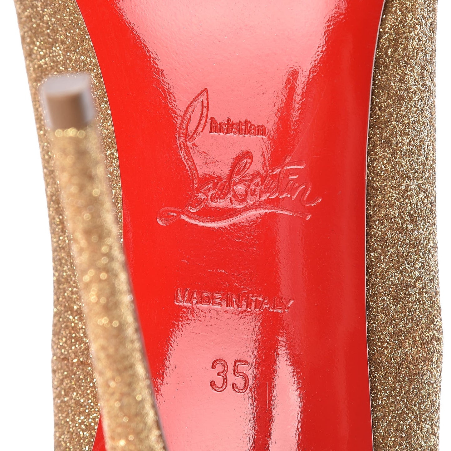 Glitter Mini Pigalle Follies 120 Pumps 35 Gold