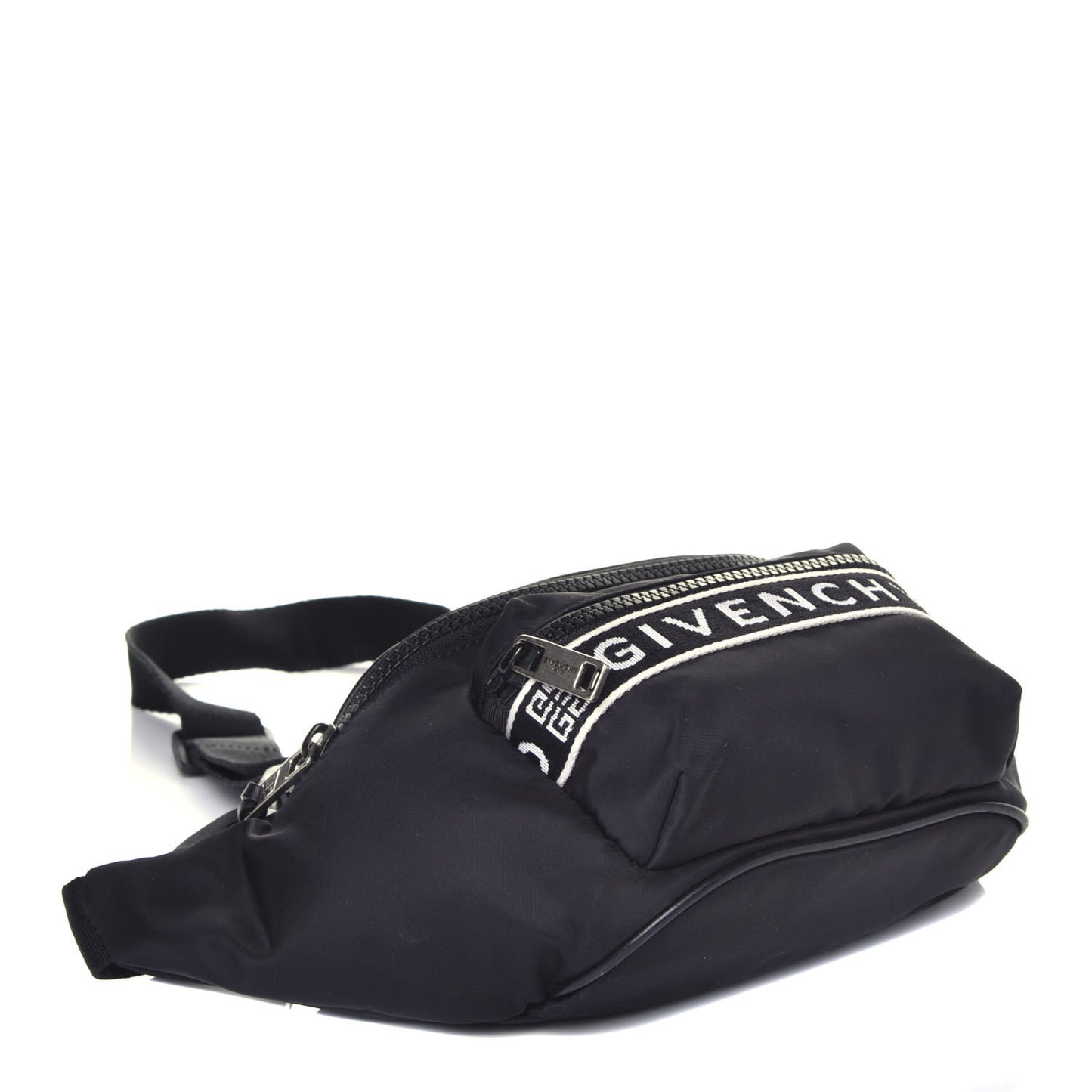 Nylon Logo Belt Bag Black
