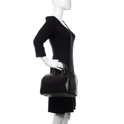 Louis Vuitton Epi Speedy 25 Black 2 of 14