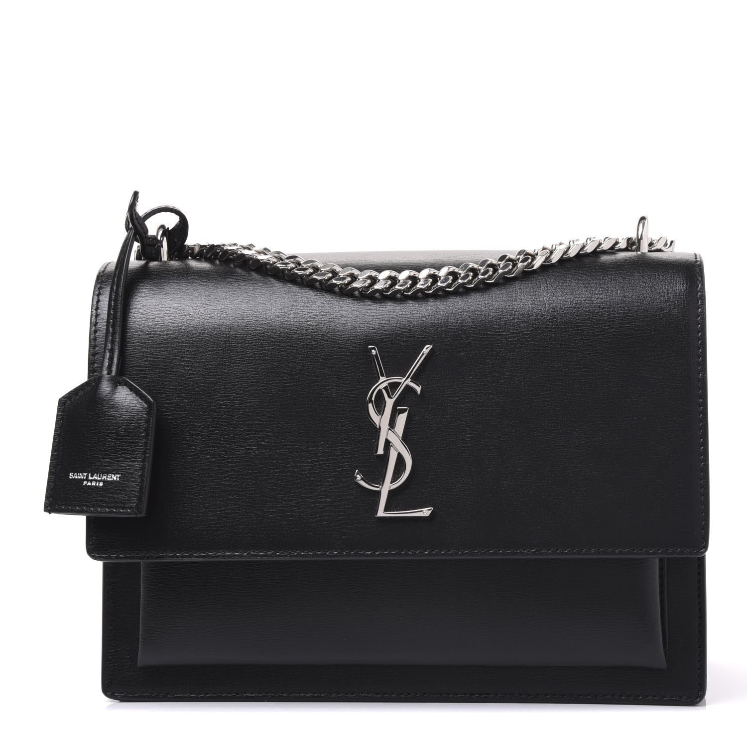 Saint Laurent Calfskin Medium Monogram Sunset Black 1 of 10