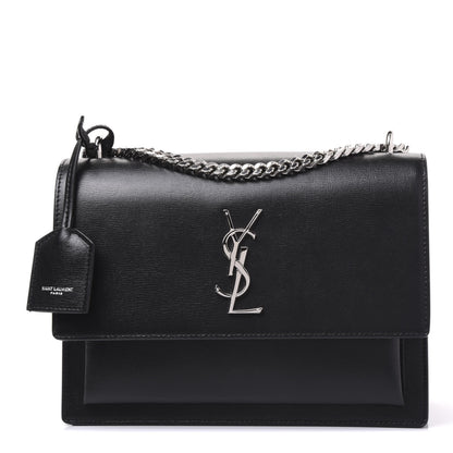 Saint Laurent Calfskin Medium Monogram Sunset Black 1 of 10