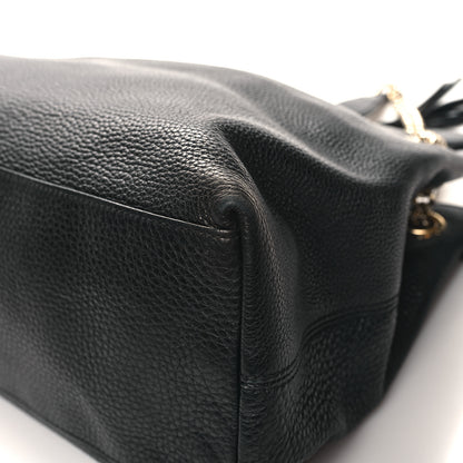 Gucci Pebbled Calfskin Medium Soho Chain Shoulder Bag Black 12 of 13