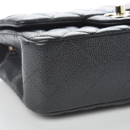 Chanel Caviar Quilted Mini Rectangular Flap Dark Charcoal 5 of 10