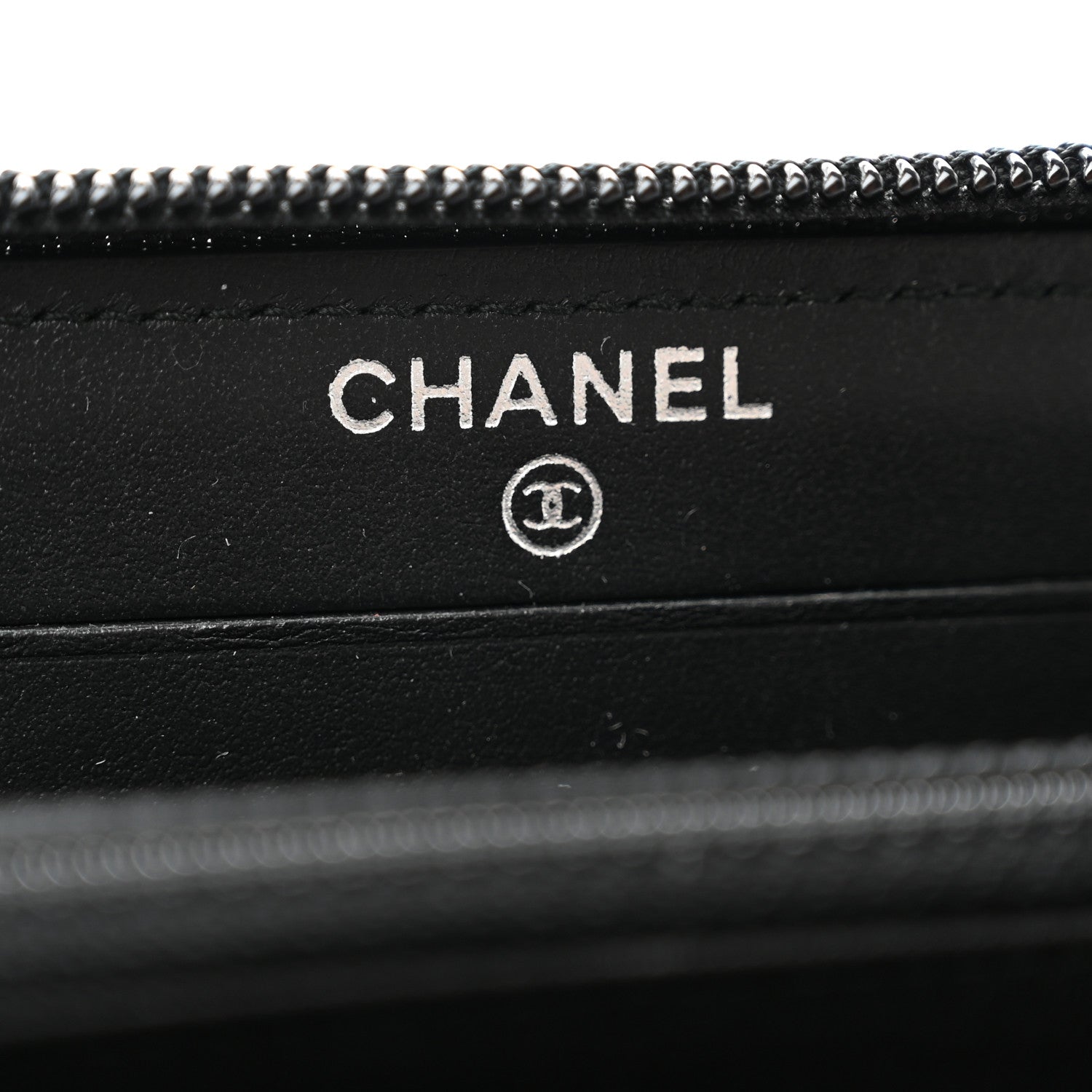 Chanel Caviar Quilted Small Boy Zip Around Wallet Black 6 of 8