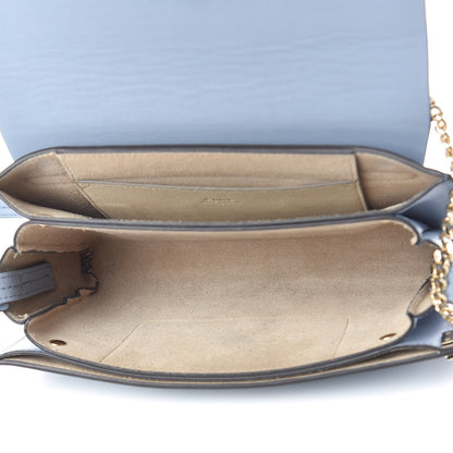 Chloe Suede Calfskin Small Faye Shoulder Bag Washed Blue 5 of 15