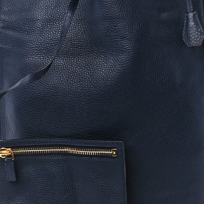 Tom Ford Ramskin Large Alix Padlock Zip Shoulder Bag Blue 9 of 12