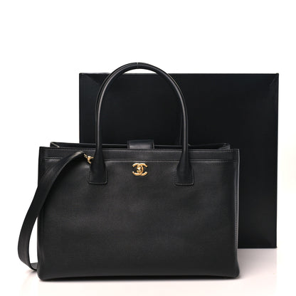 Chanel Calfskin Cerf Executive Shopper Tote Black 12 of 12