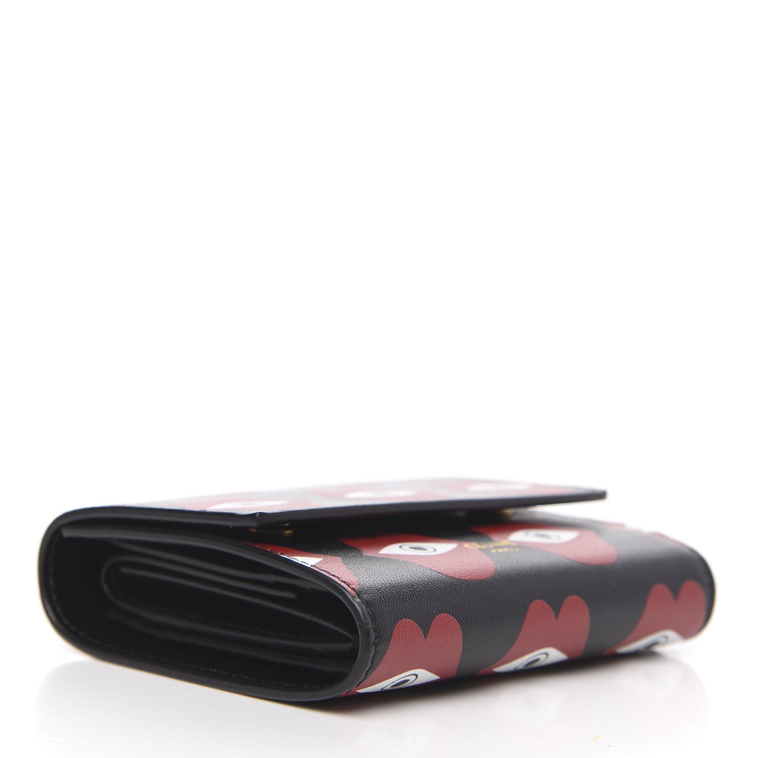 Celine X ANNELI SANAYE HENRIKSSON Smooth Calfskin Telepathic Compact Wallet Red Black 4 of 8