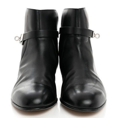 Hermes Calfskin Neo Low Boots 40 Black 2 of 9