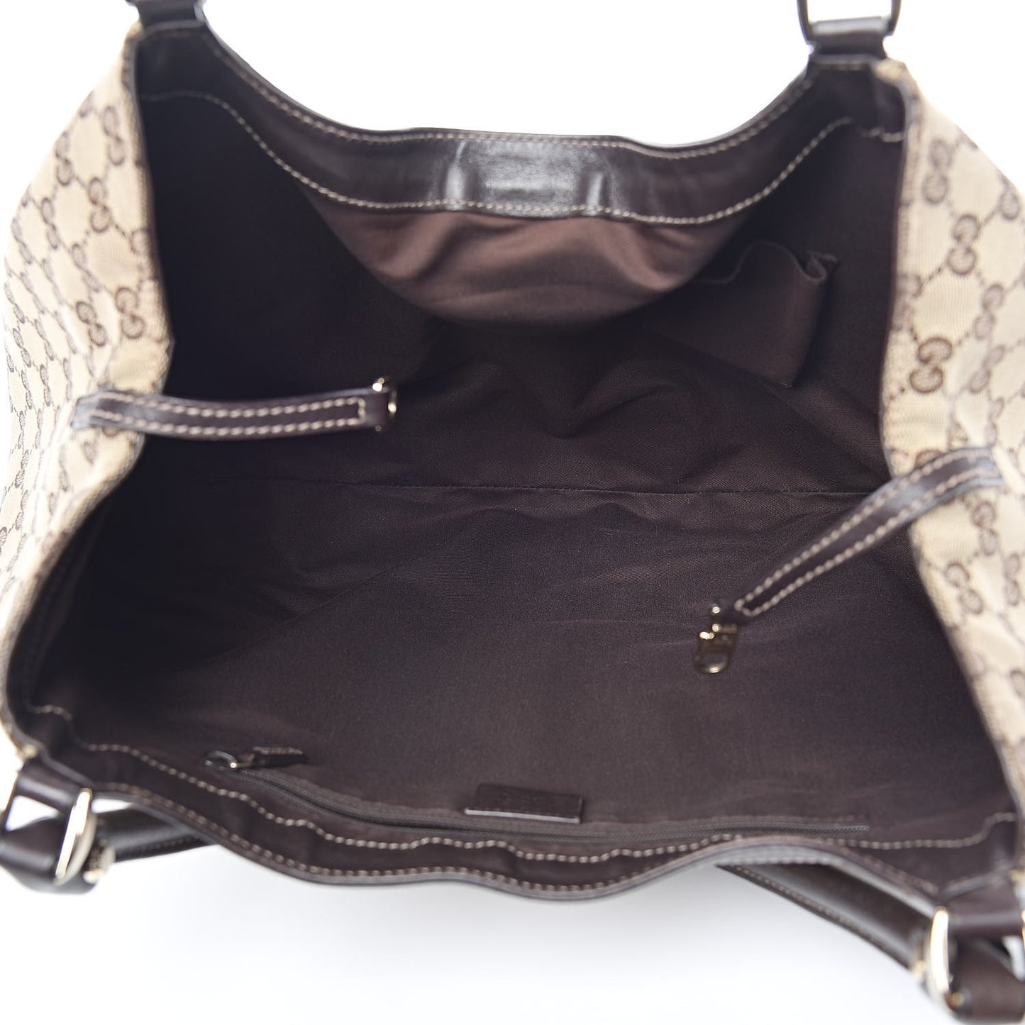 Monogram Large D Ring Hobo Dark Brown