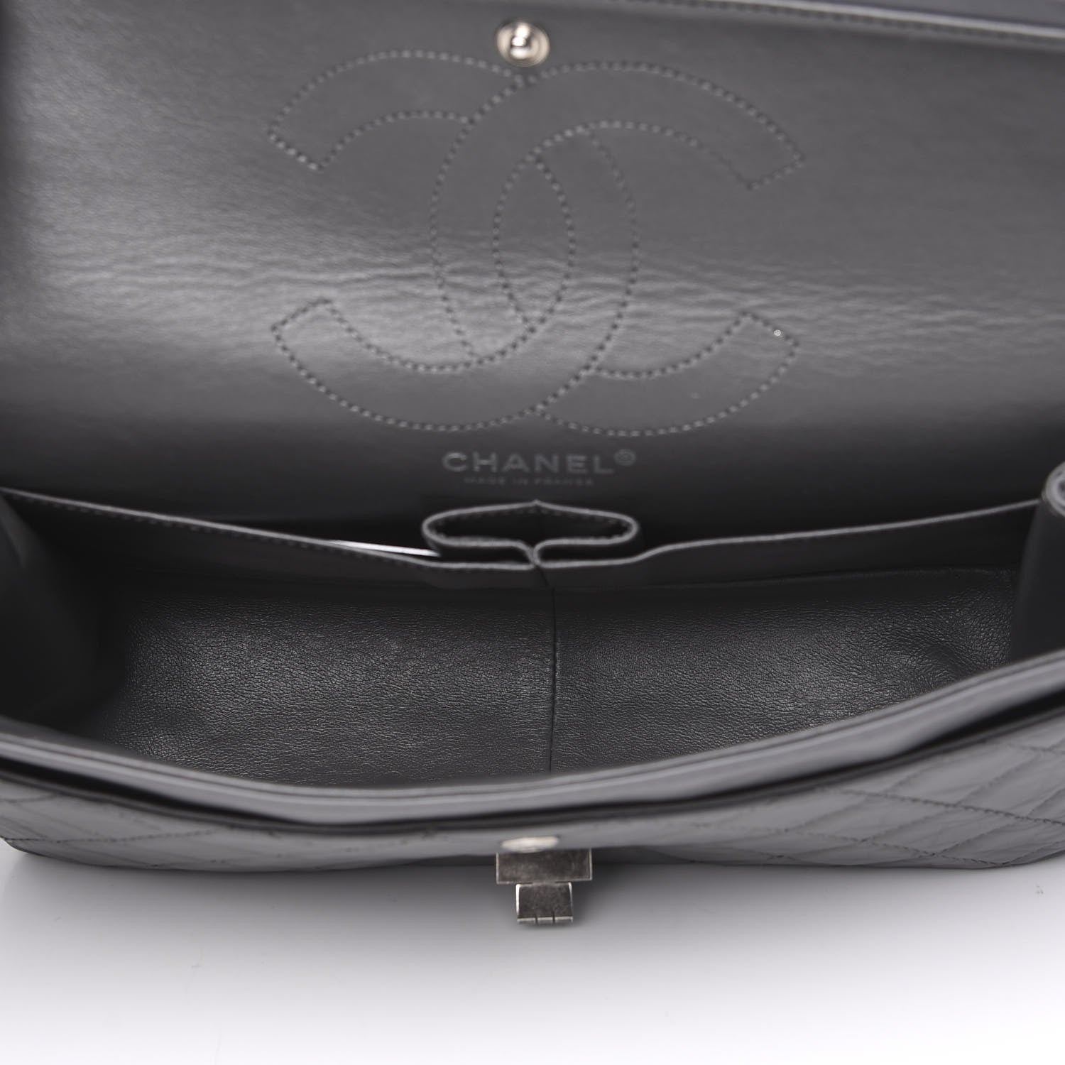 Chanel Aged Calfskin Quilted 2.55 Reissue 226 Flap Grey 4 of 13