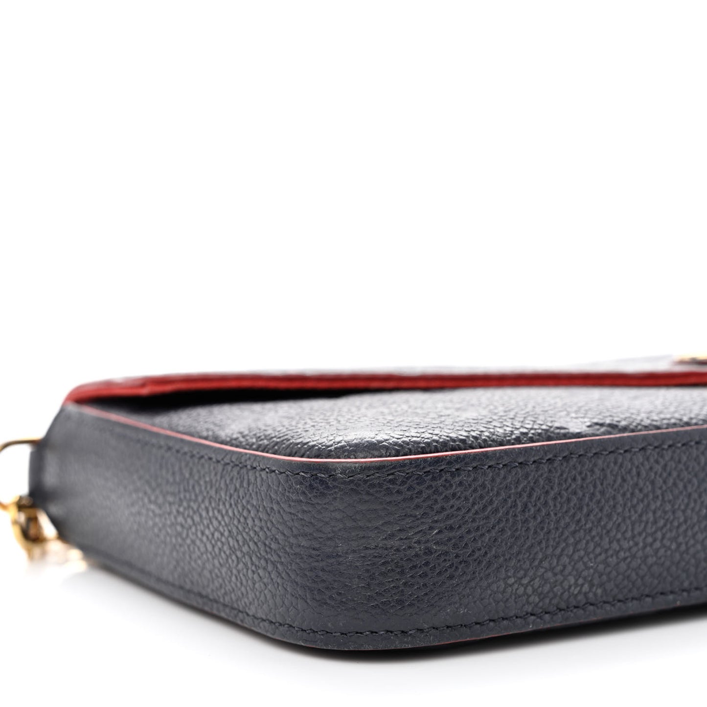 Empreinte Pochette Felicie Chain Wallet Marine Rouge