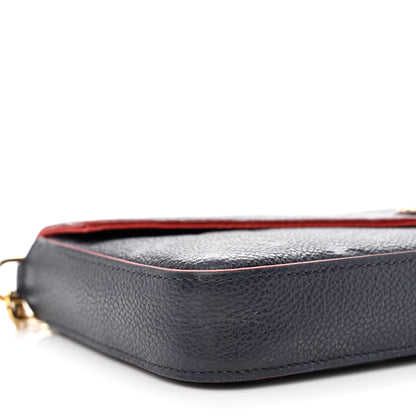 Louis Vuitton Empreinte Pochette Felicie Chain Wallet Marine Rouge 11 of 12