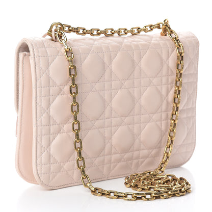 Christian Dior Lambskin Cannage Large Dioraddict Flap Rose Poudre 3 of 17