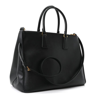 Prada Saffiano Lux Large Galleria Double Zip Tote Black 3 of 10