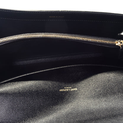 Saint Laurent Grain De Poudre Mini Uptown Crossbody Bag Black 5 of 9