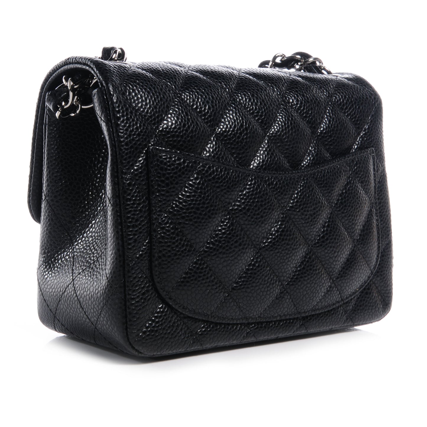 Caviar Quilted Mini Flap Black