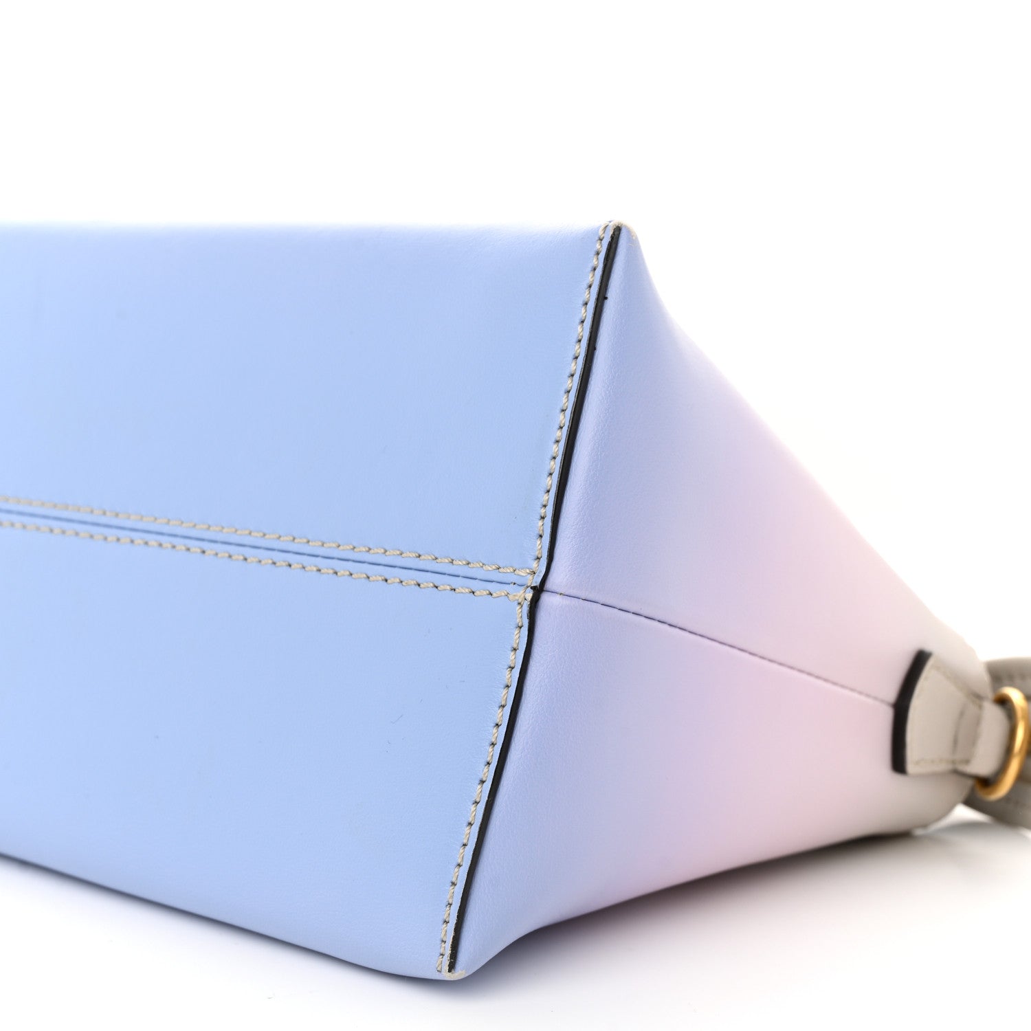 Fendi X JOSHUA VIDES Vitello Century Sfumato Medium By The Way Boston Bag Ghiaia Rosa Azzurro 11 of 17