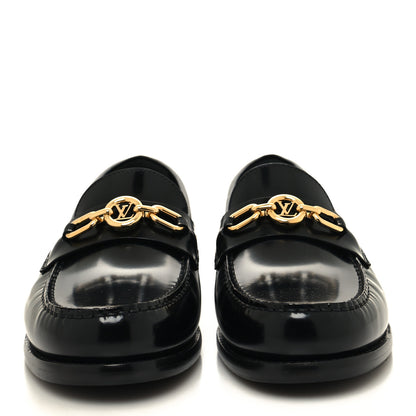 Louis Vuitton Glazed Calfskin Chess Flat Loafer 39.5 2 of 8