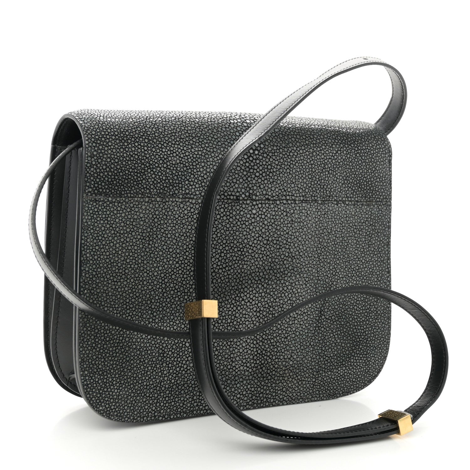 Celine Stingray Medium Classic Box Flap Bag Black 3 of 10