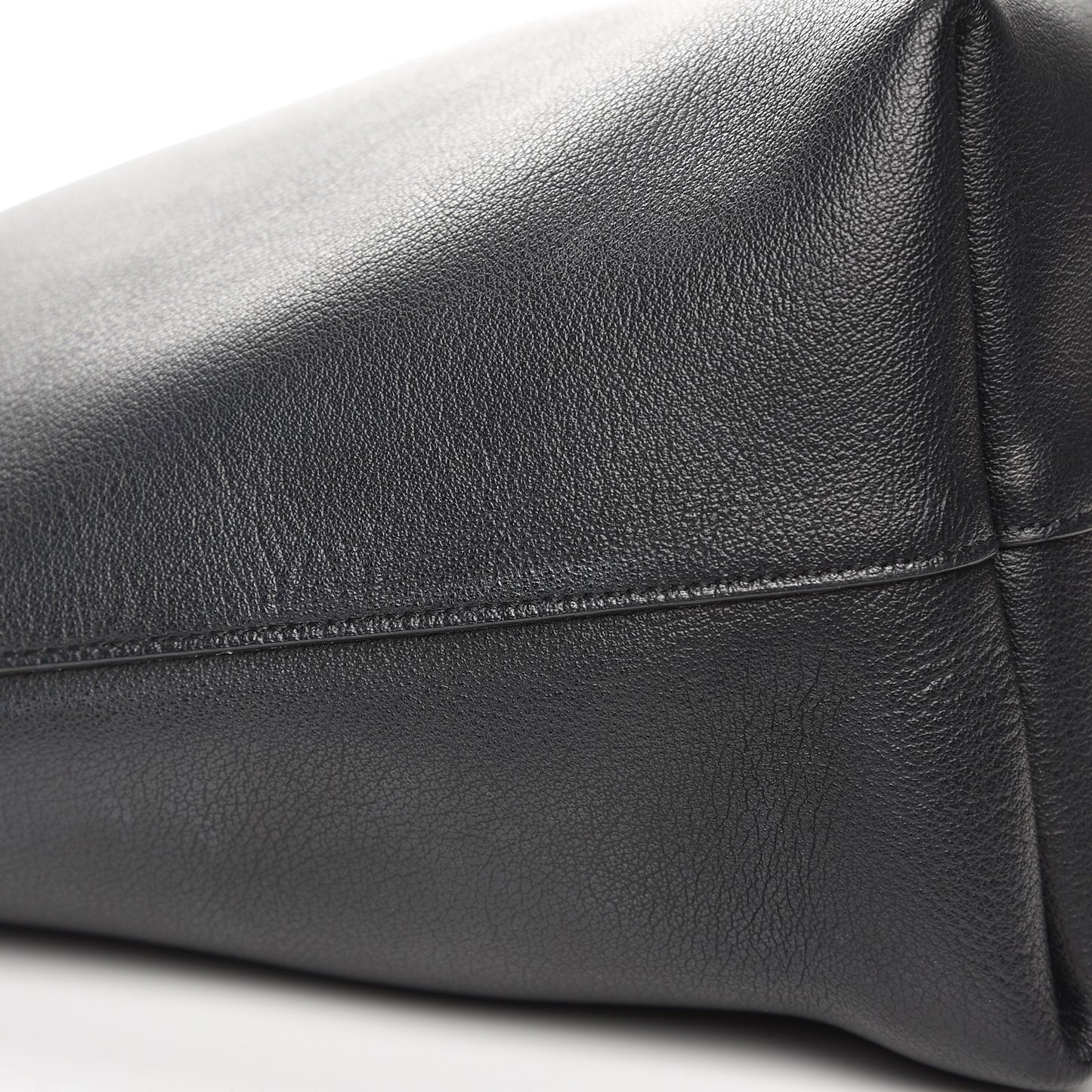 Calfskin Large Shopping Tote Black