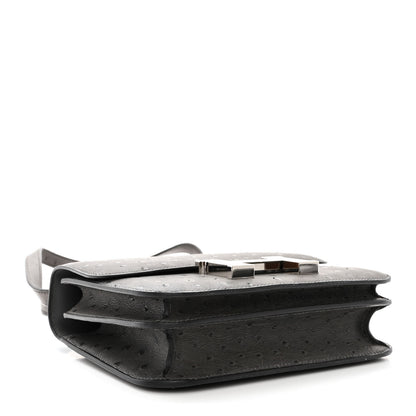 Hermes Ostrich Constance 18 Graphite 4 of 11