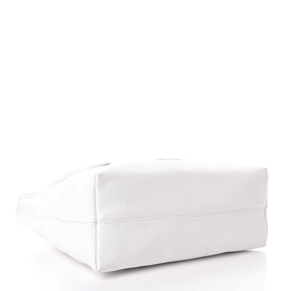 Burberry London Grainy Calfskin Medium Baynard Tote White 4 of 20