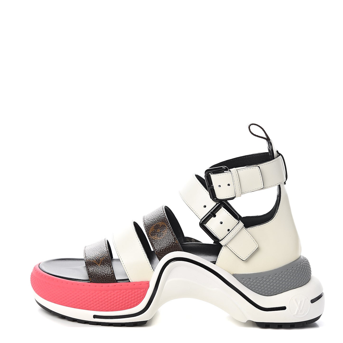 Patent Monogram LV Archlight Sandal 38.5 White