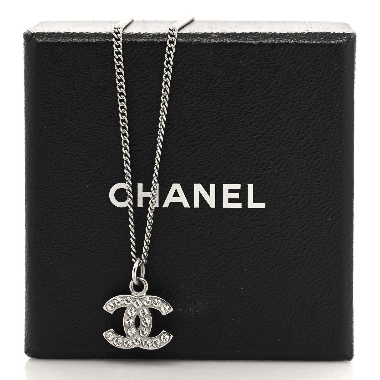 Crystal Timeless CC Necklace Silver