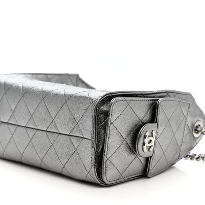 Chanel Metallic Caviar Quilted Mini Chanel 25 Handbag Anthracite 10 of 11