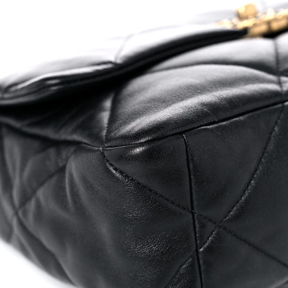Chanel Lambskin Quilted Large Chanel 19 Flap Black 8 of 14