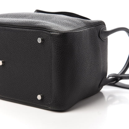Hermes Taurillon Clemence Lindy 30 Black 7 of 9