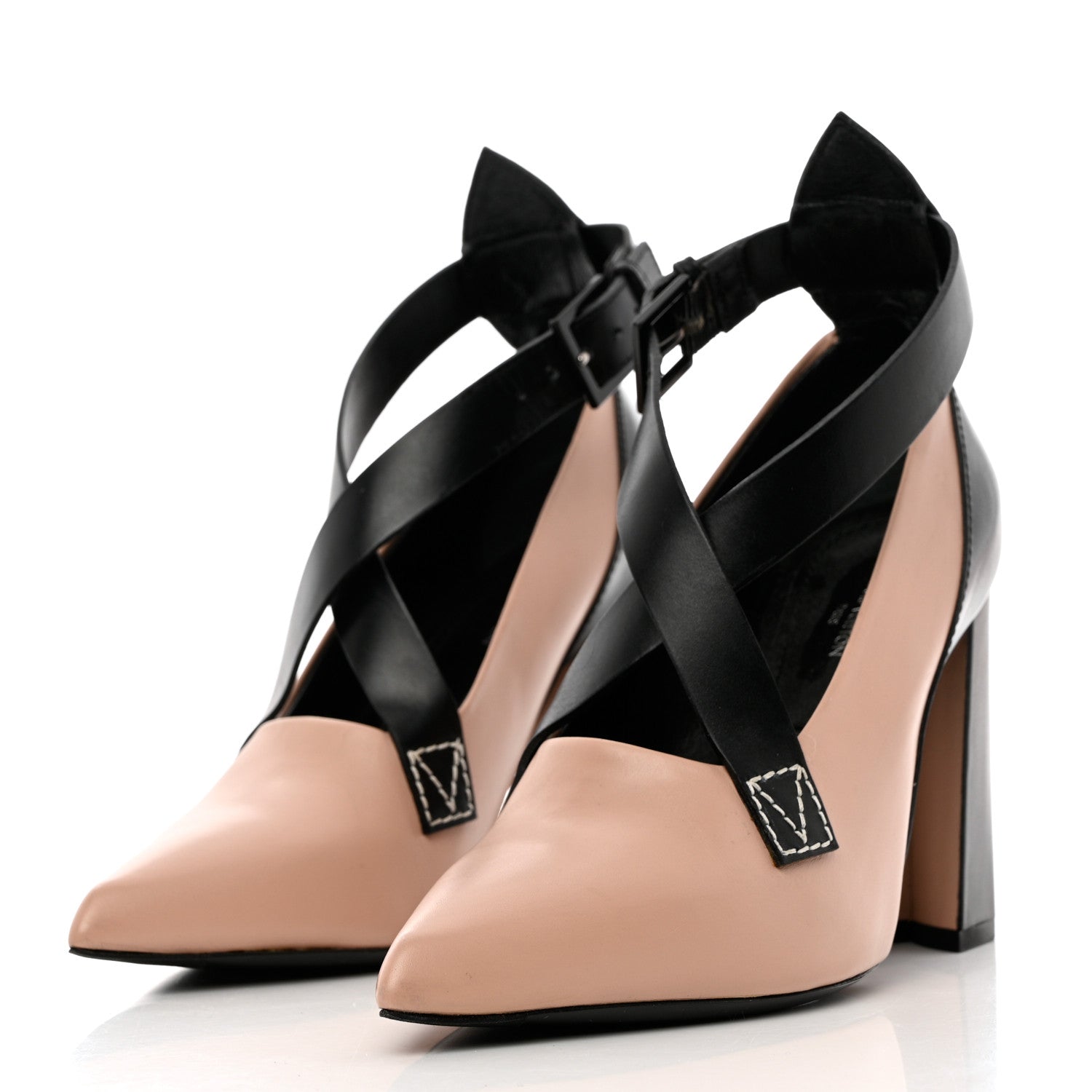 Louis Vuitton Calfskin Gamble Diva Pumps 36 Nude 3 of 12