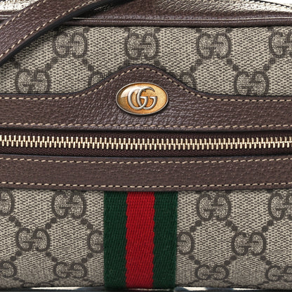 Gucci GG Supreme Monogram Web Mini Ophidia Shoulder Bag Brown 15 of 18