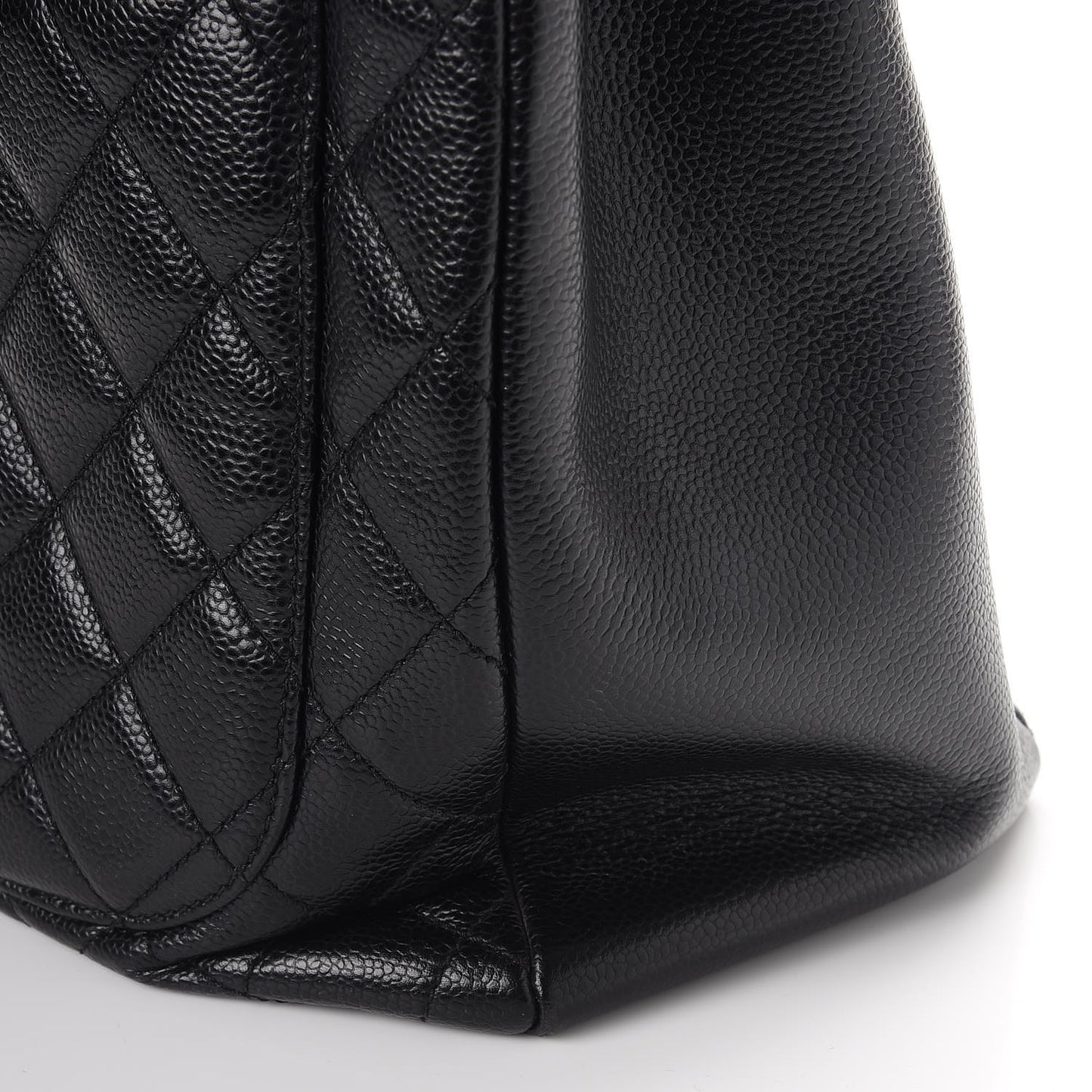 Caviar Quilted Grand Shopping Tote GST Black