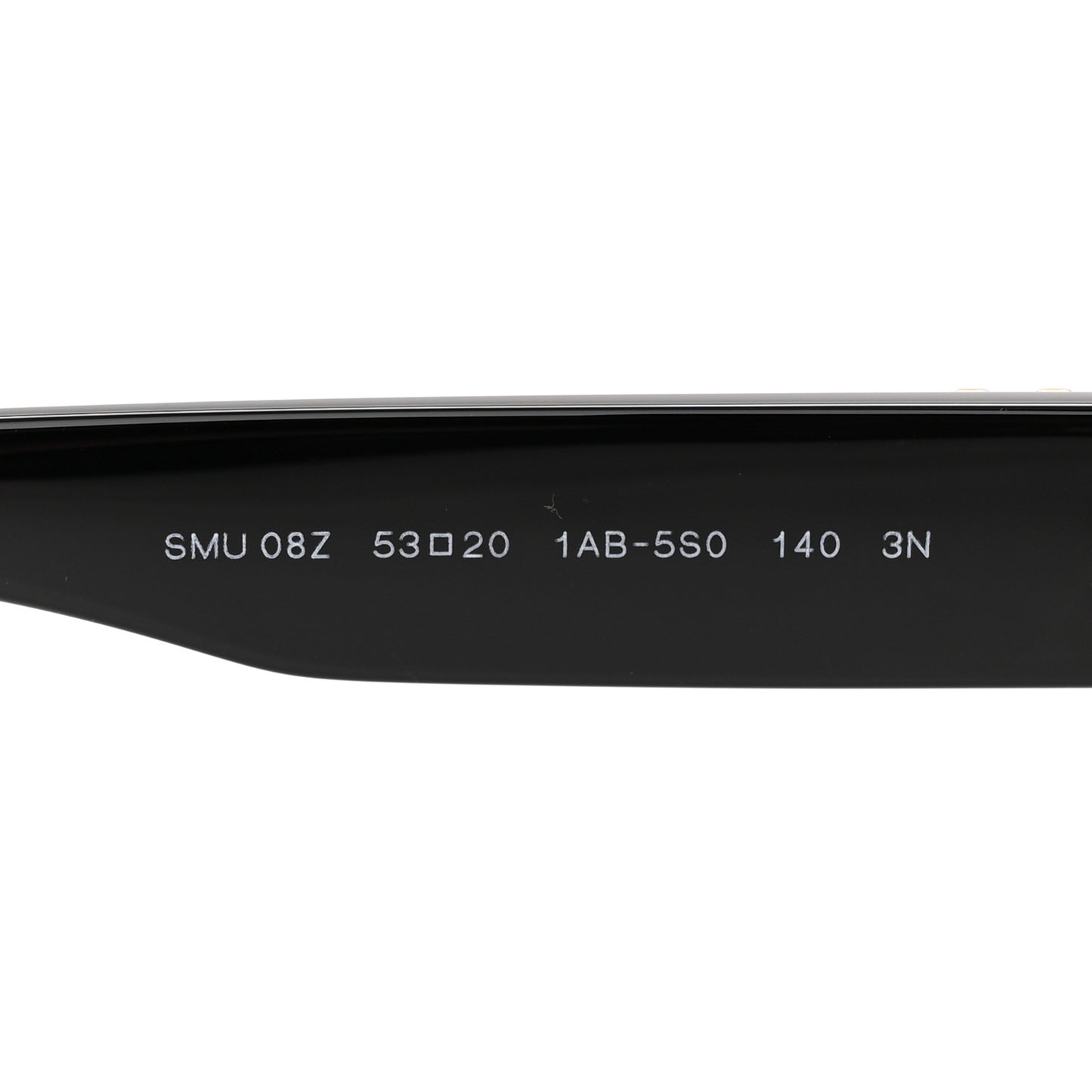 Acetate Rectangle Sunglasses SMU 08Z Black