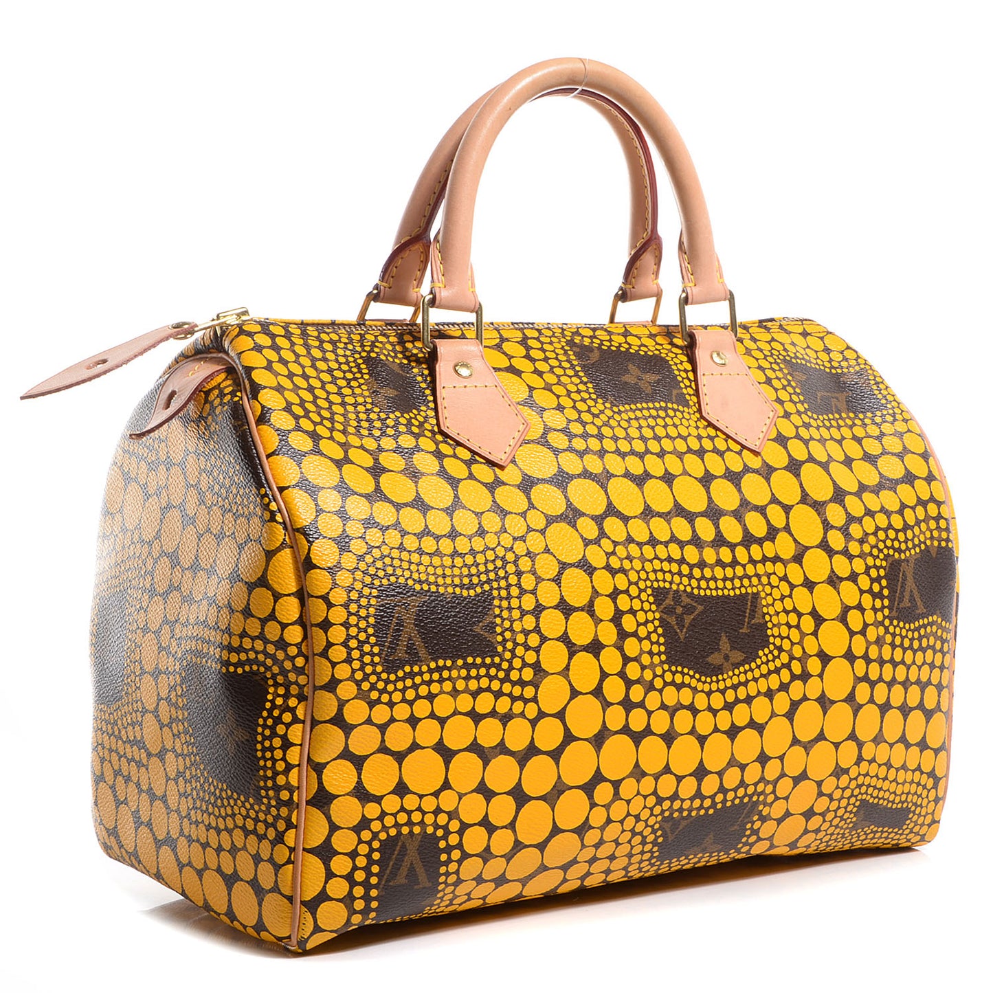 Monogram Kusama Town Speedy 30 Yellow