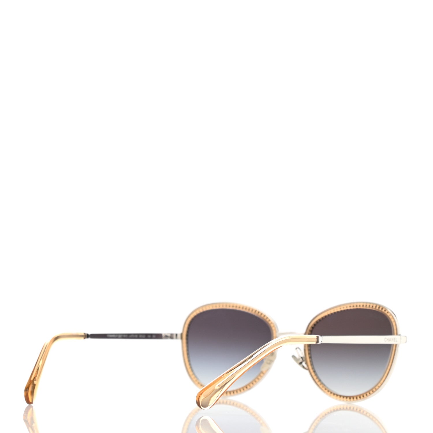 Chanel Metal Crystal Sunglasses 2207-B-S Yellow 4 of 9