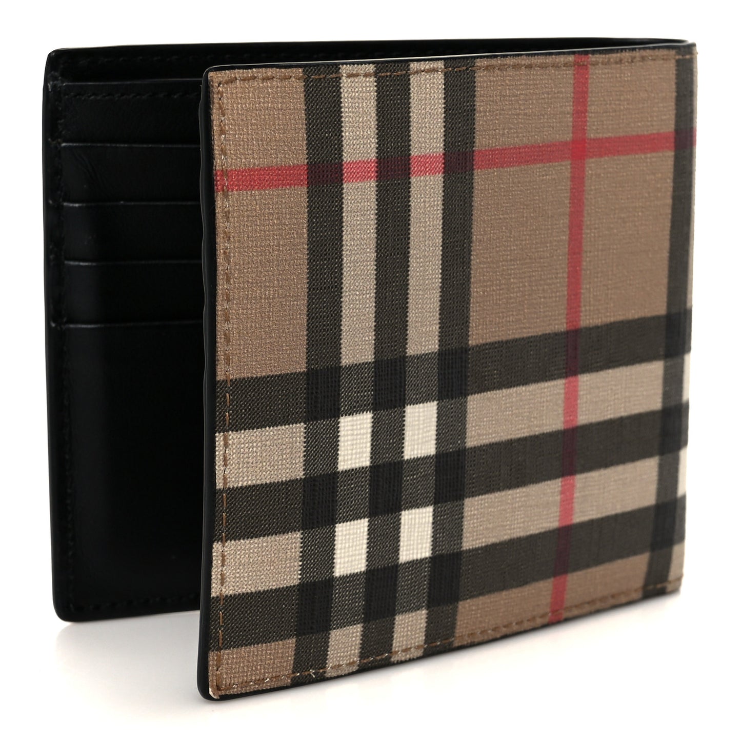 Vintage Check Bi-Fold Wallet Camel