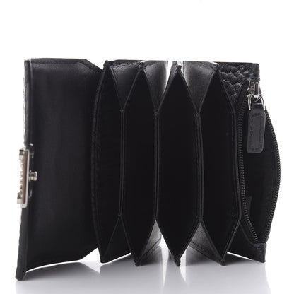 MCM Visetos Mini Accordion Card Wallet Black 5 of 6