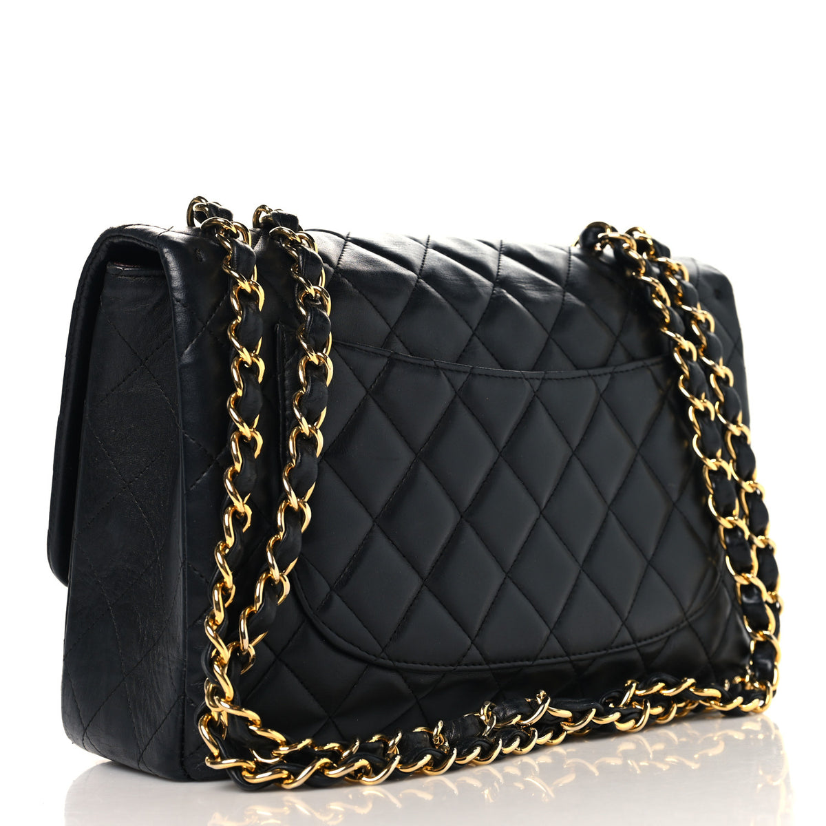 Chanel Lambskin Quilted Jumbo Double Flap Black 2 of 11